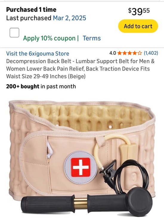 Other - Lumbar Decompression Back Belt